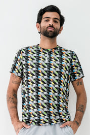 Playera Hombre Clasica Triangulos