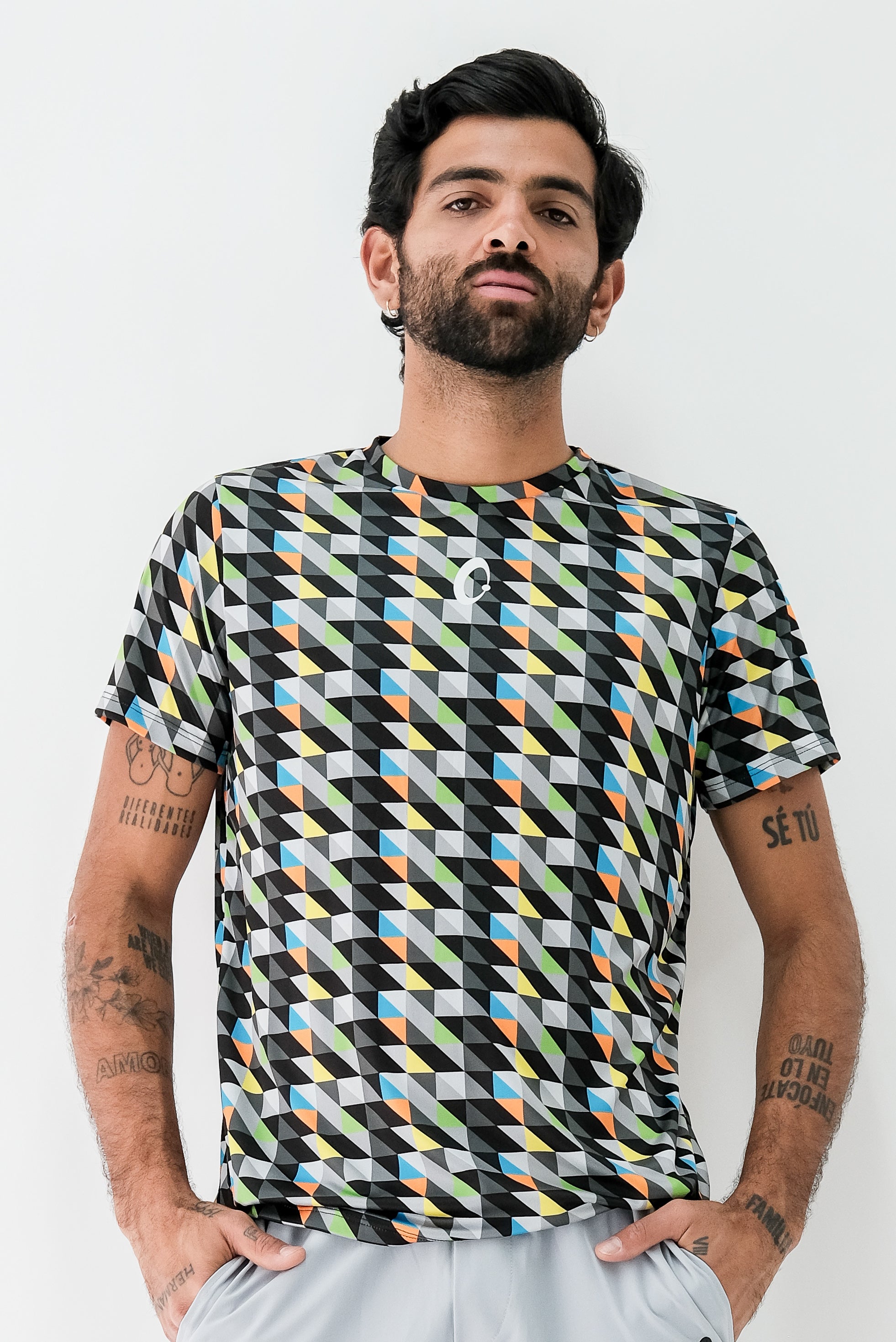 Playera Hombre Clasica Triangulos