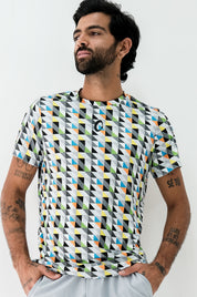 Playera Hombre Clasica Triangulos