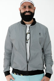 Chamarra Bomber Hombre Reflejante
