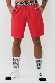 bermuda hombre rojo reciclado