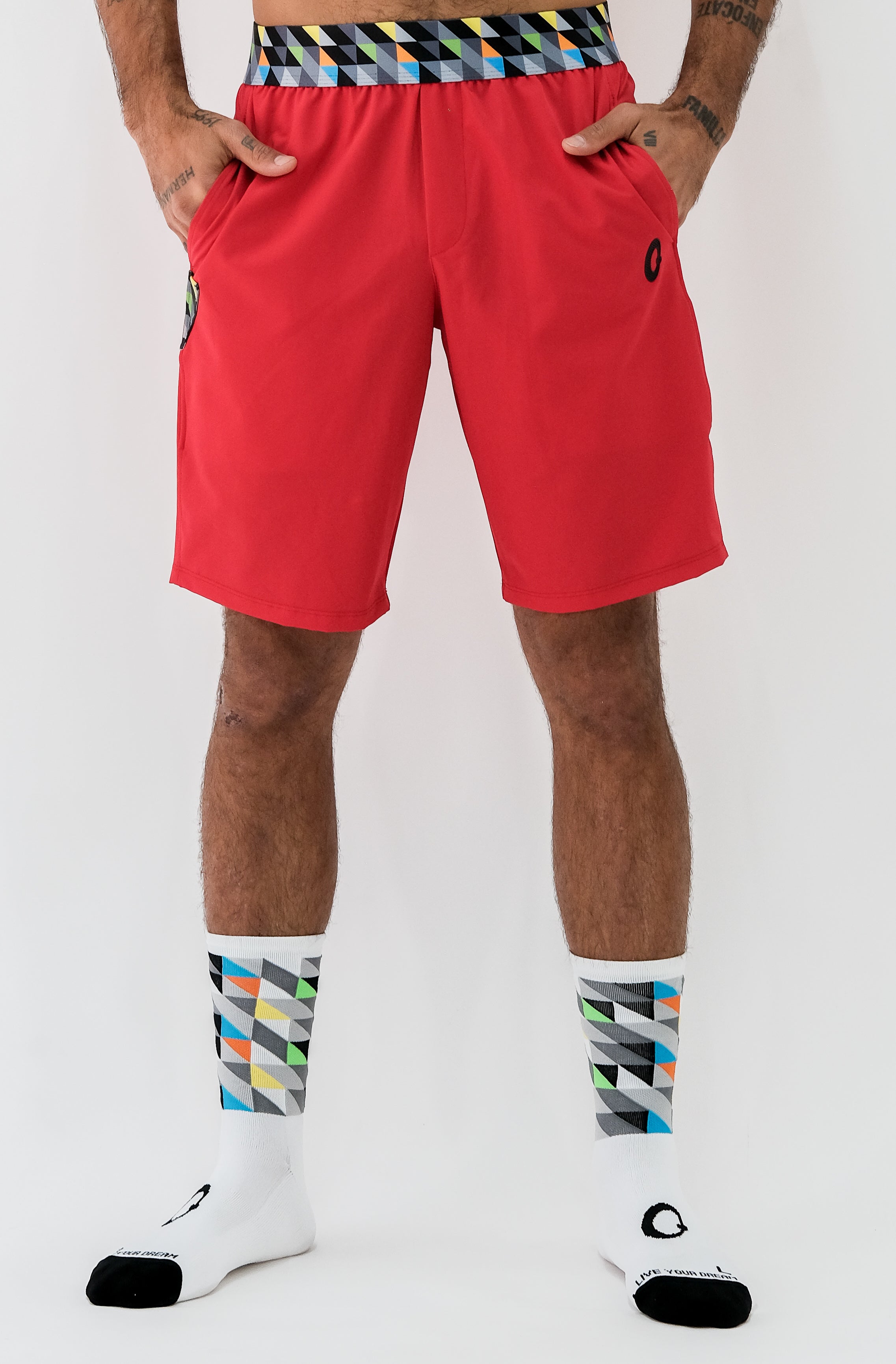 bermuda hombre rojo reciclado