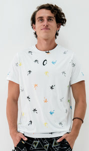 Playera Hombre Clasica palmeras