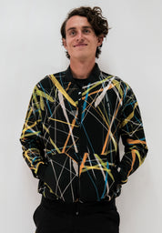 Chamarra Bomber Hombre Rayos de Luz