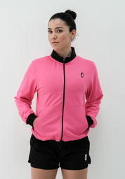 Chamarra Mujer Neck Rosa Fosfo