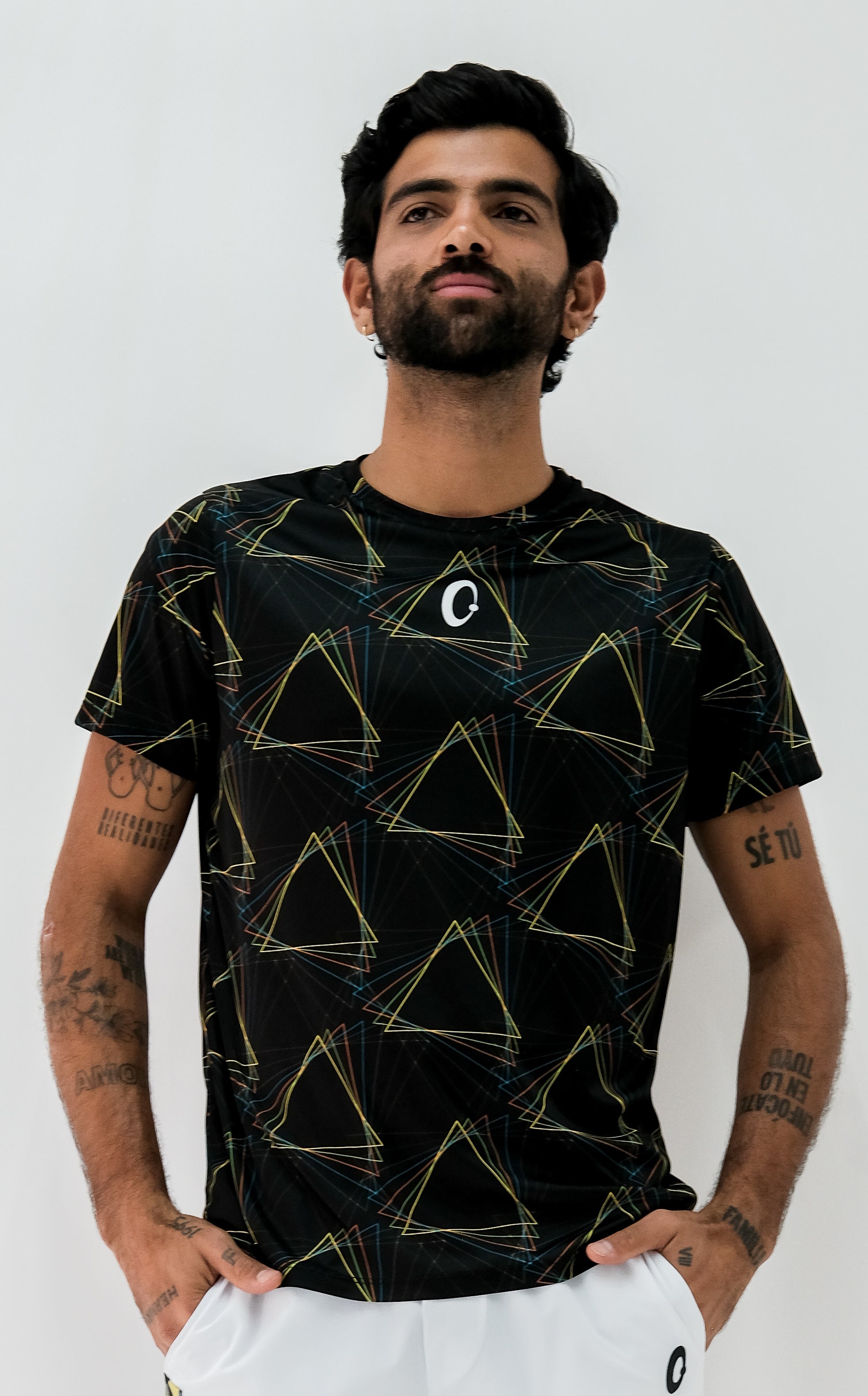 Playera Hombre Clasica Energia Triangulos