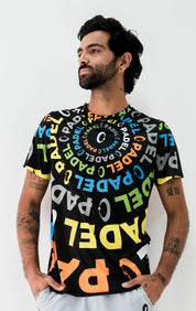 Playera Hombre Clasica Padel Circular
