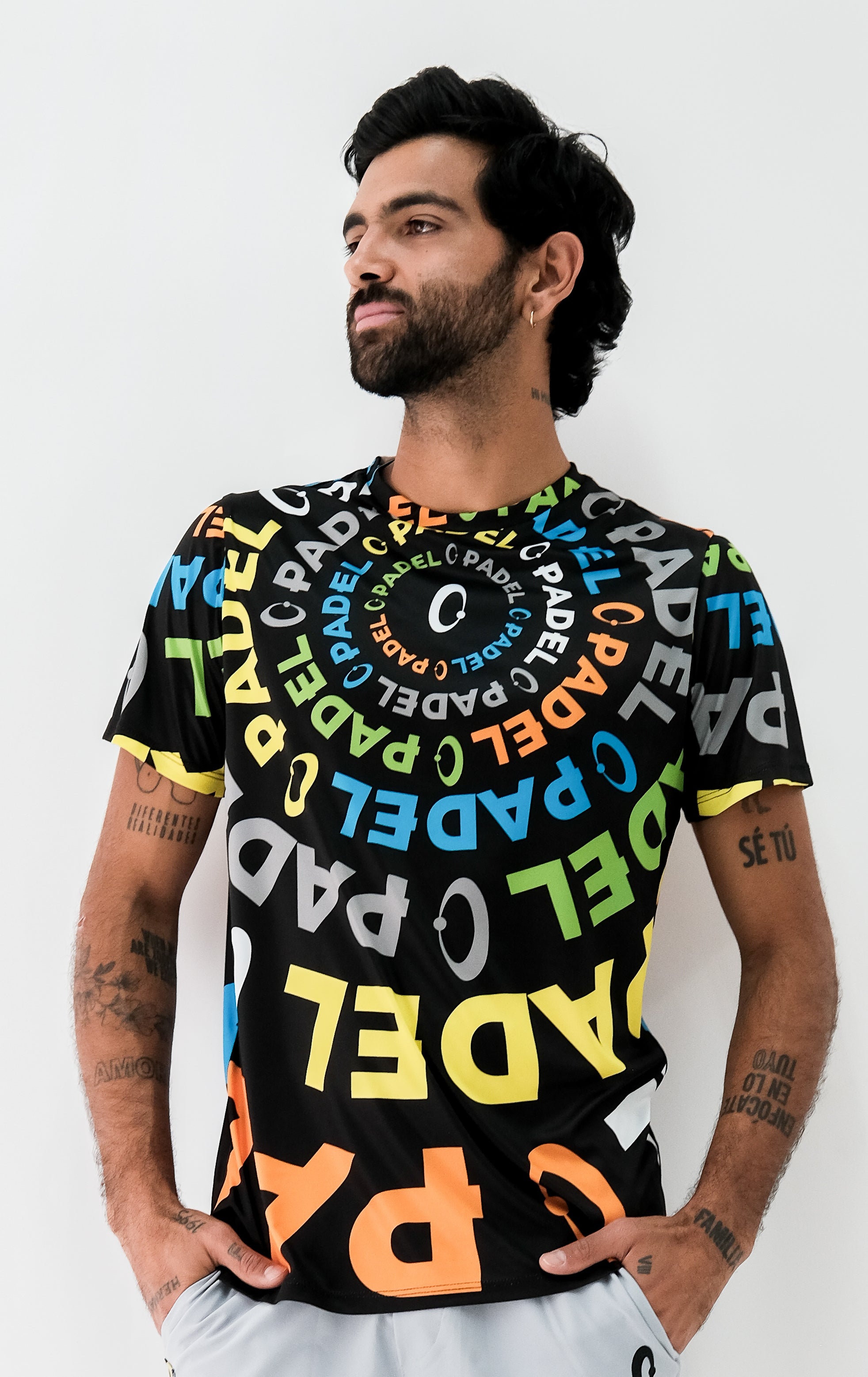 Playera Hombre Clasica Padel Circular