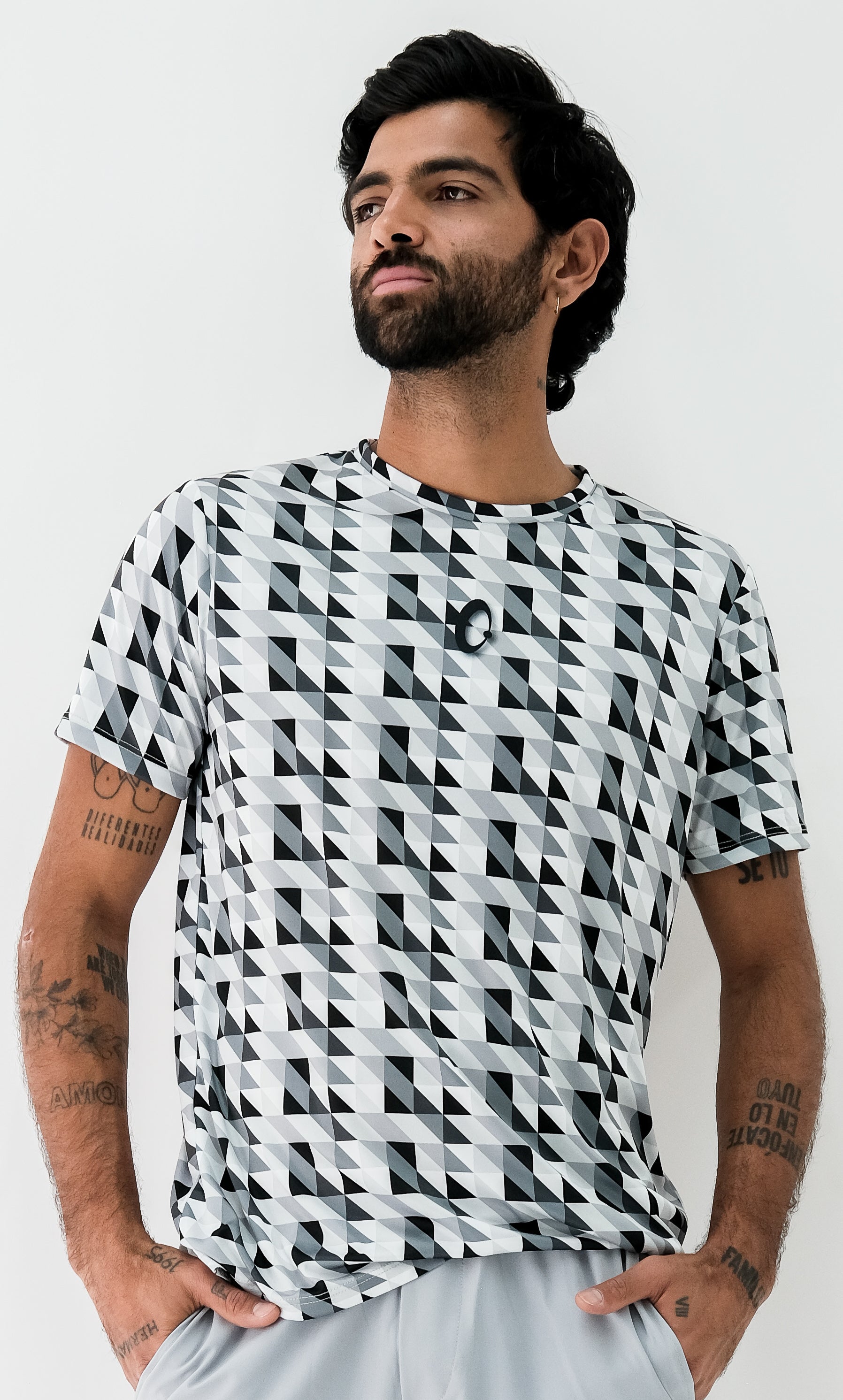 Playera Hombre Clasica Triangulos