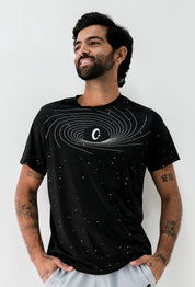 Playera Hombre Clasica Hoyo Negro