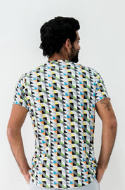 Playera Hombre Clasica Triangulos