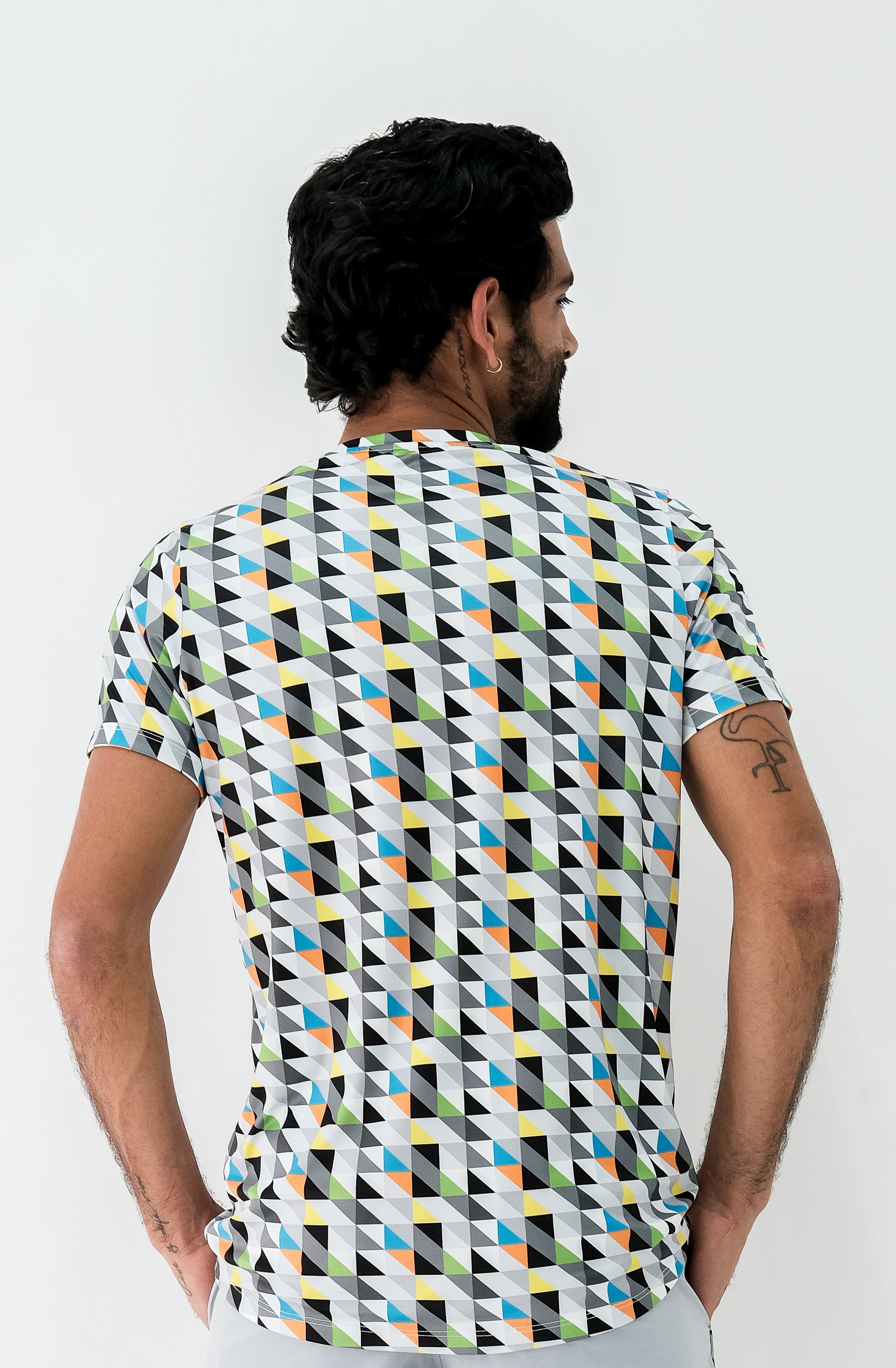 Playera Hombre Clasica Triangulos