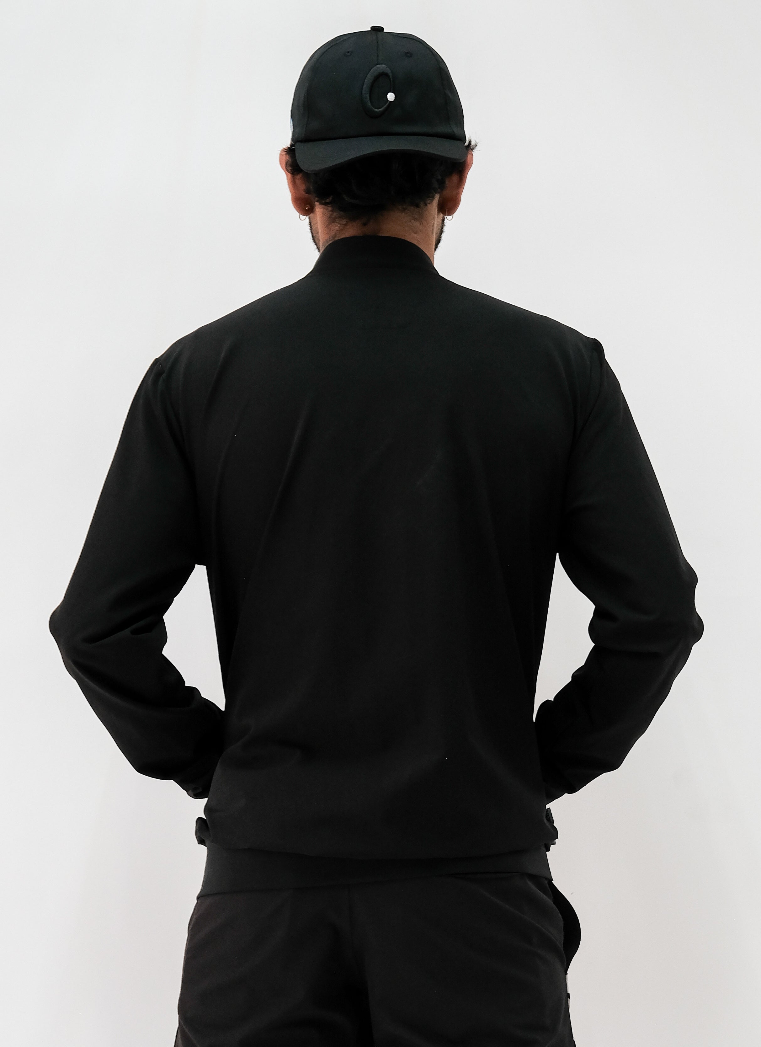 Chamarra Bomber Hombre Negra