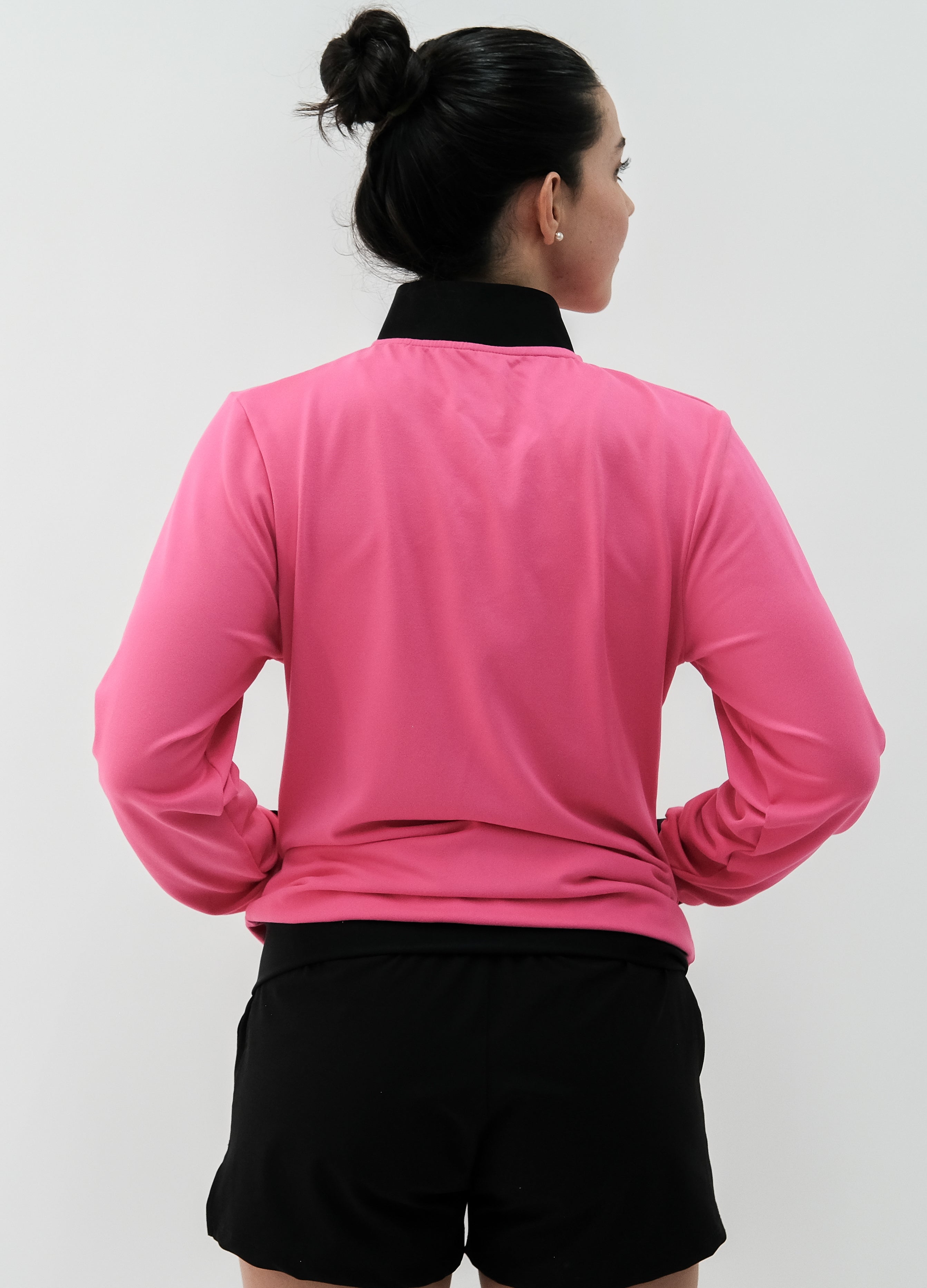 Chamarra Mujer Neck Rosa Fosfo