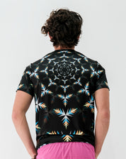 Playera Hombre Clasica geometria natural colores