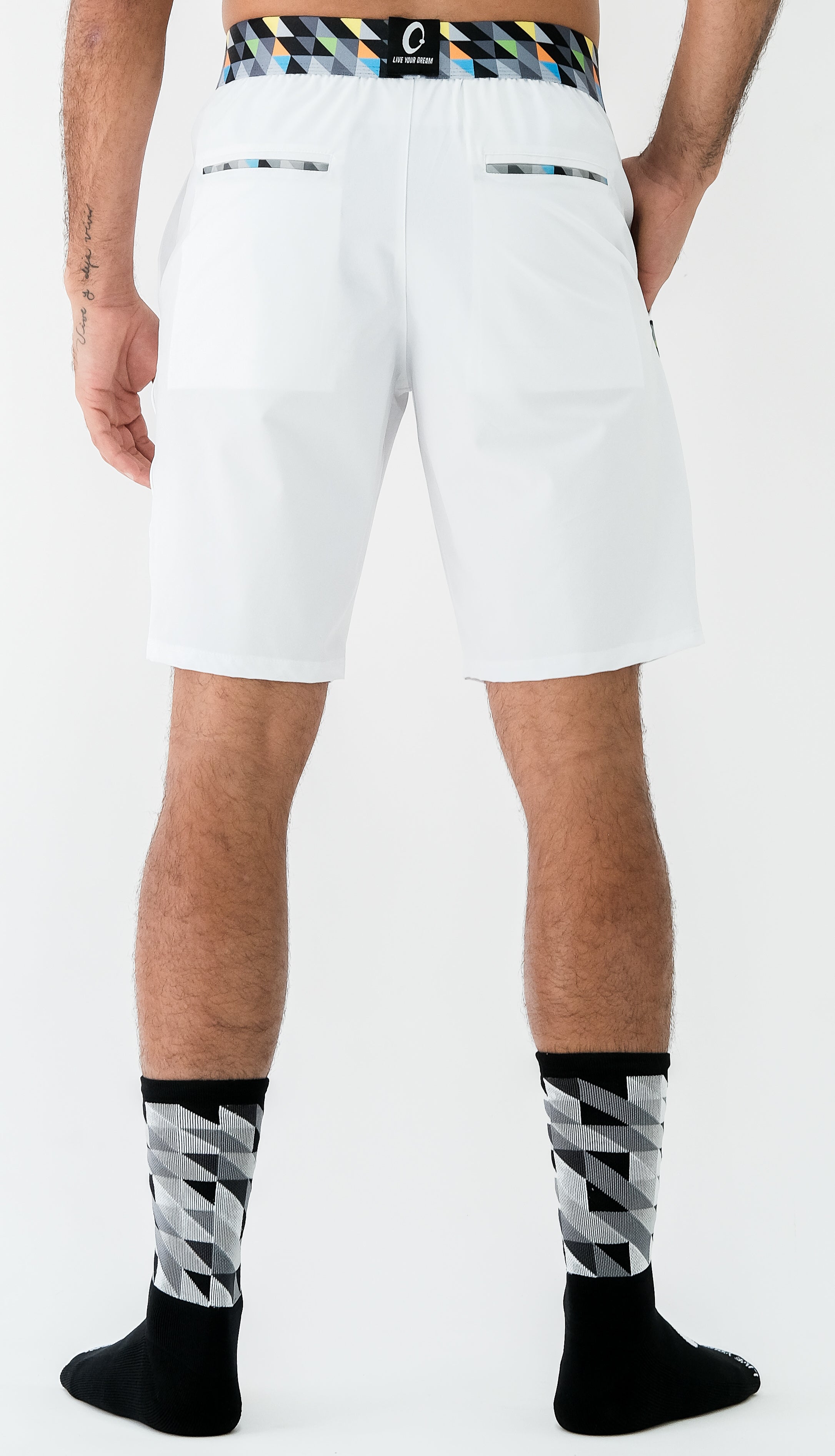 bermuda hombre blanca reciclado