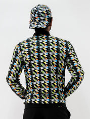 Chamarra Bomber Hombre Triangulos