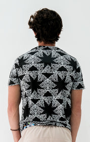Playera Hombre Clasica Triangulos Espiral Mandala
