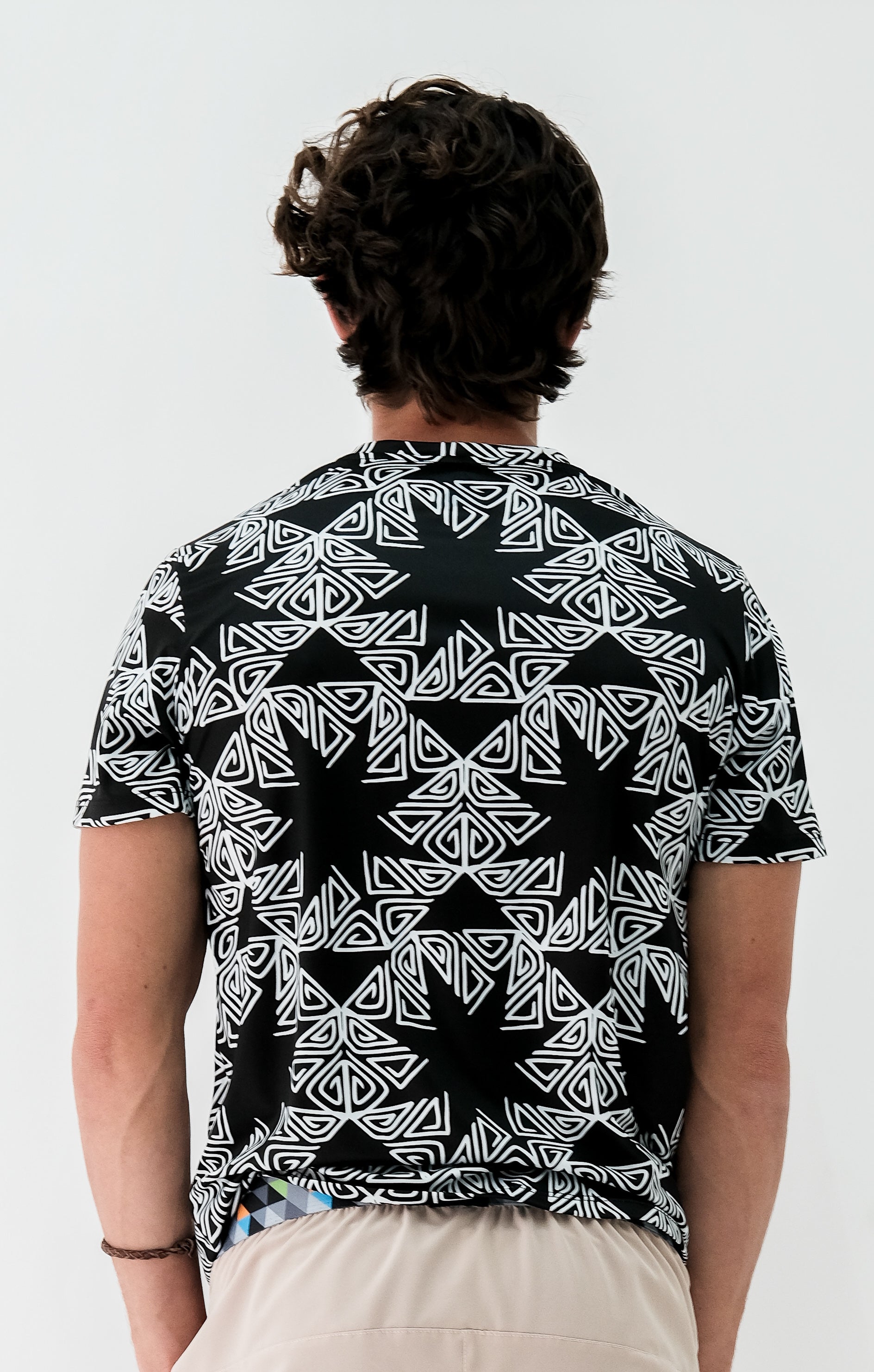 Playera Hombre Clasica Triangulos Espiral Mandala