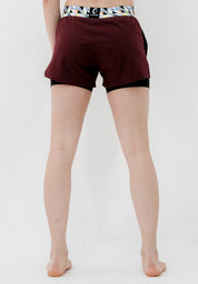 SHORT MUJER CON LICRA TINTO RECICLADA