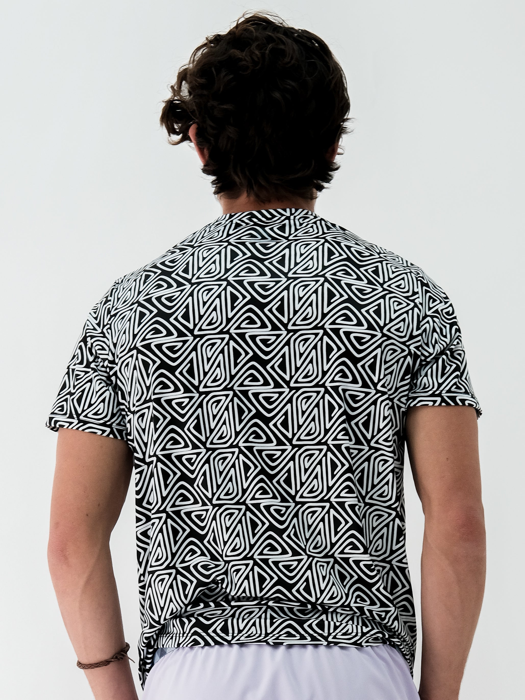 Playera Hombre Clasica Triangulos Espiral