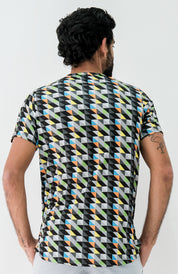 Playera Hombre Clasica Triangulos