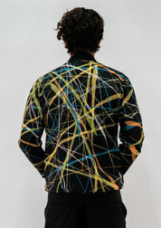 Chamarra Bomber Hombre Rayos de Luz