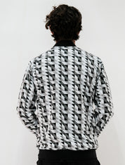 Chamarra Bomber Hombre Triangulos