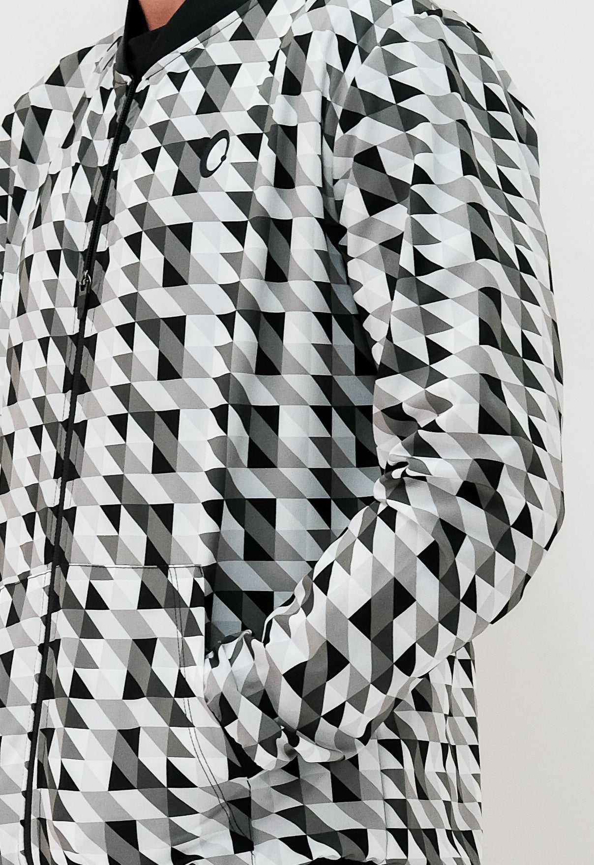 Chamarra Bomber Hombre Triangulos