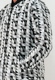 Chamarra Bomber Hombre Triangulos