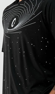 Playera Hombre Clasica Hoyo Negro