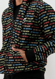 Chamarra con gorro hombre live your dream