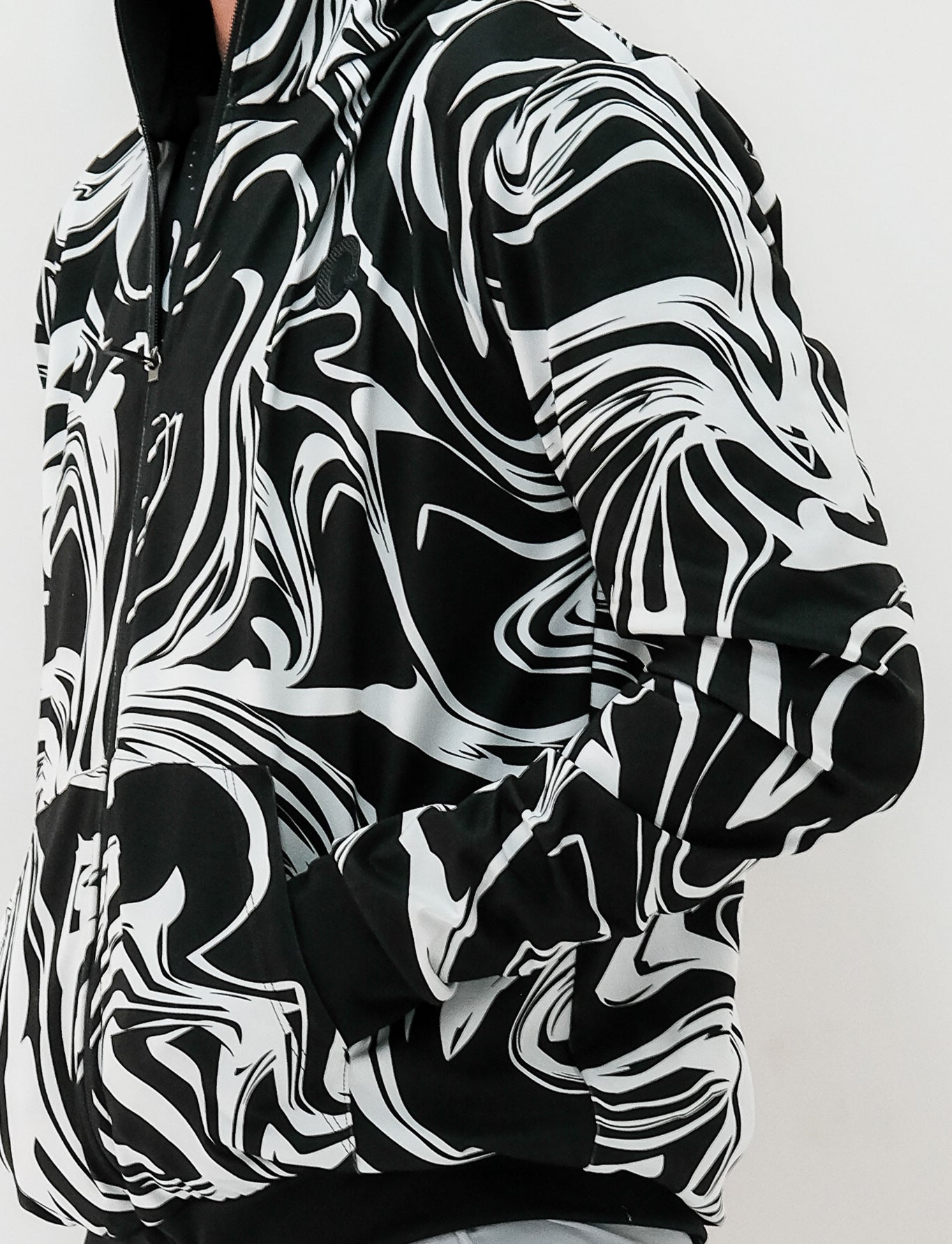 Chamarra con gorro hombre proyecciones