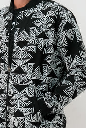 Chamarra Bomber Hombre Triangulos Espiral Mandala