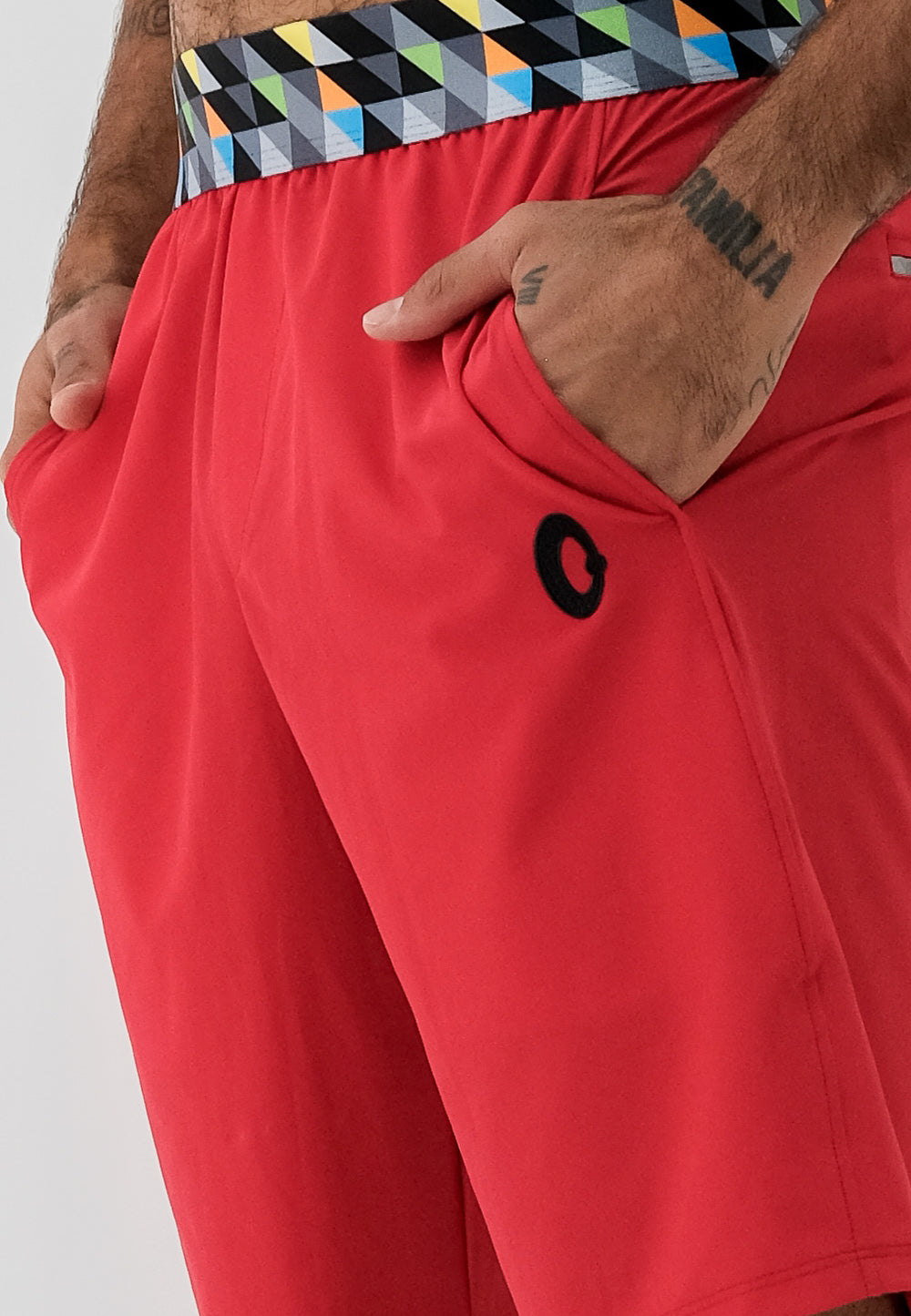 bermuda hombre rojo reciclado