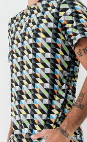 Playera Hombre Clasica Triangulos