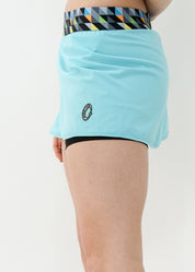 FALDA MUJER CON LICRA MENTA RECICLADA