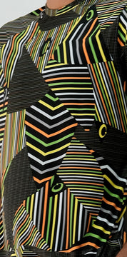 Playera Hombre Clásica Triángulos Rayas