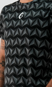 Playera Hombre Clasica Triangulos 3d