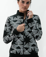 Chamarra Mujer Neck Espiral Triangular Mandala