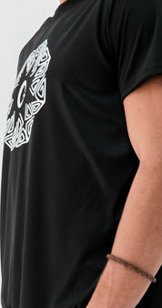 Playera Hombre Clasica espiral triangular estrella