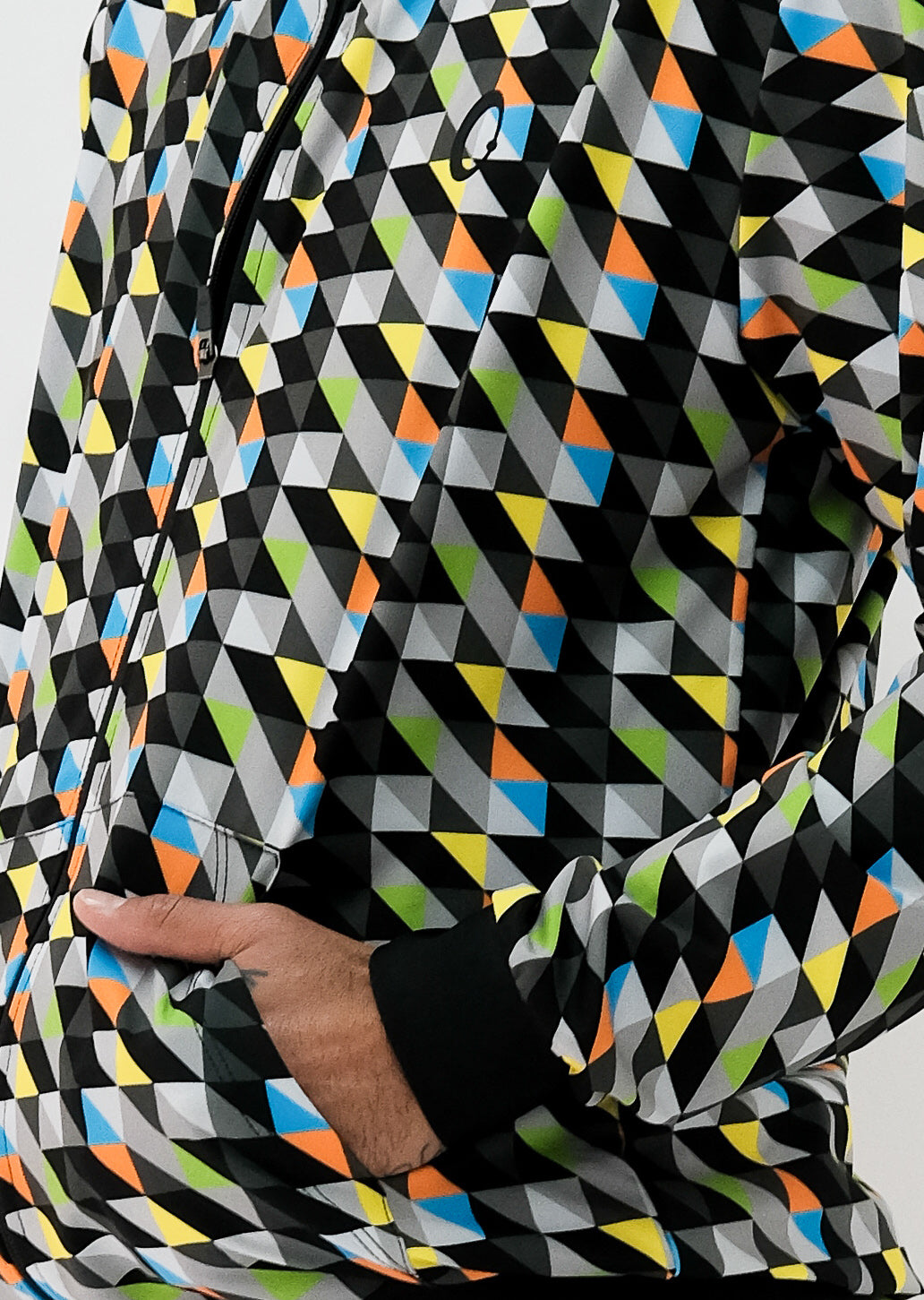 Chamarra Bomber Hombre Triangulos