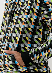 Chamarra Bomber Hombre Triangulos