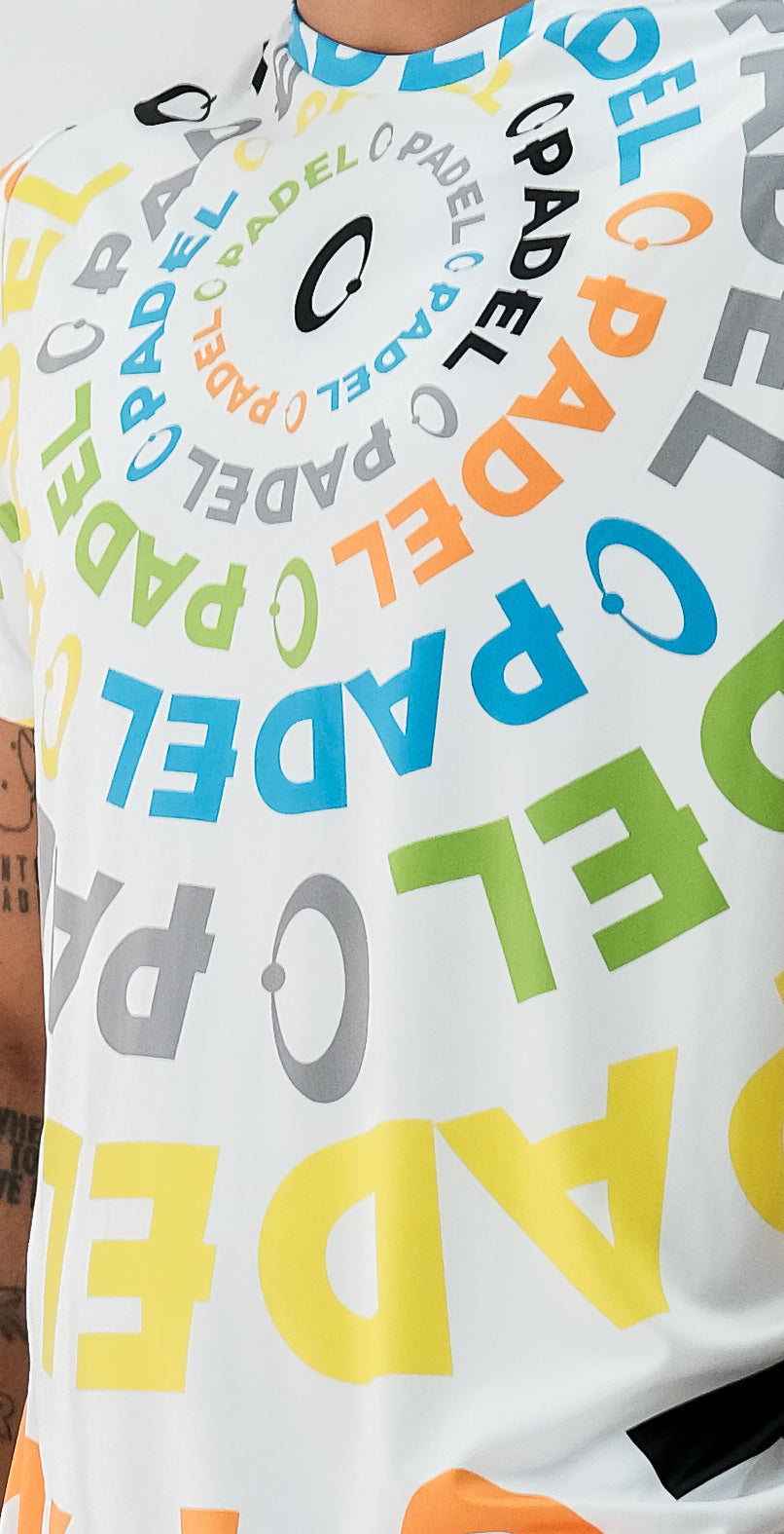 Playera Hombre Clasica Padel Circular