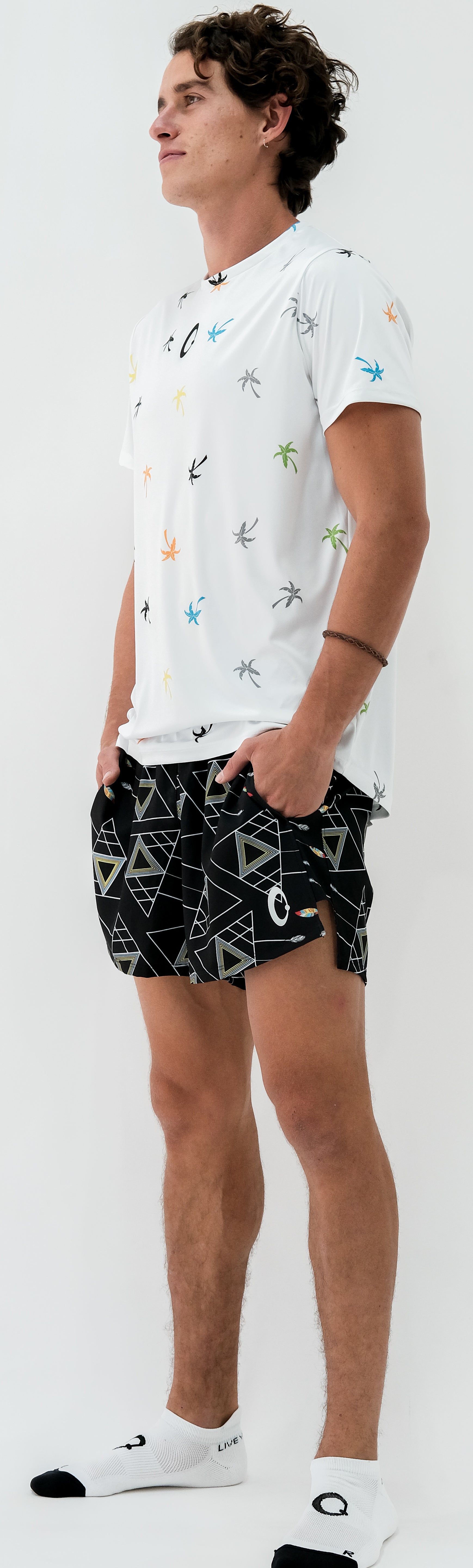 Playera Hombre Clasica palmeras