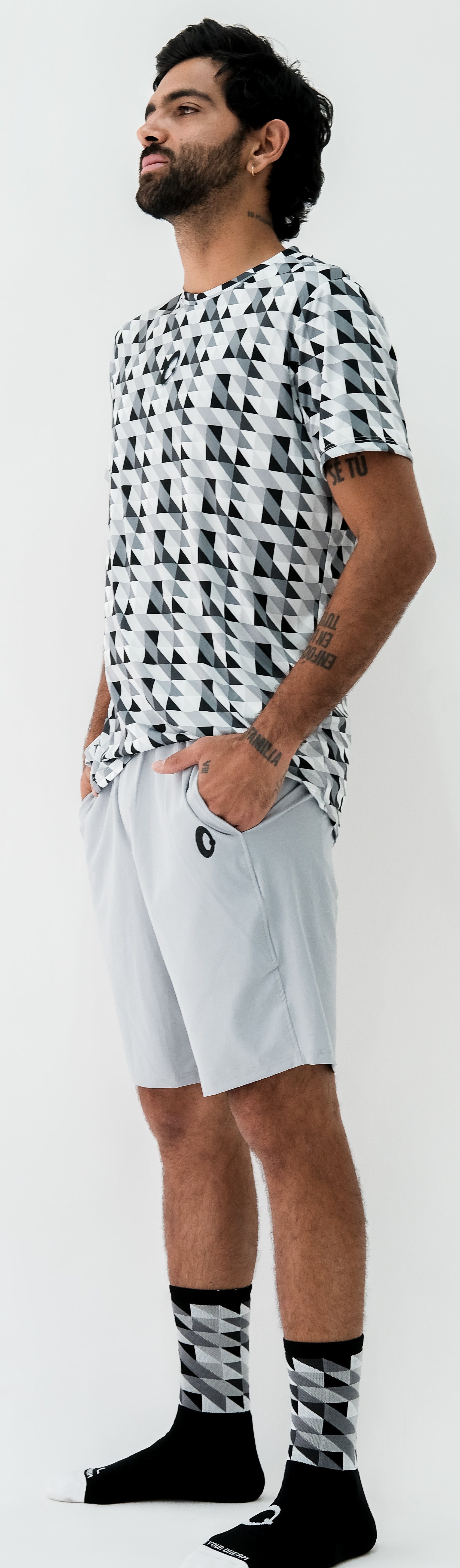 Playera Hombre Clasica Triangulos