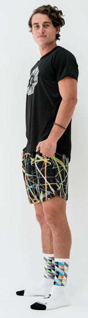 Playera Hombre Clasica espiral triangular estrella