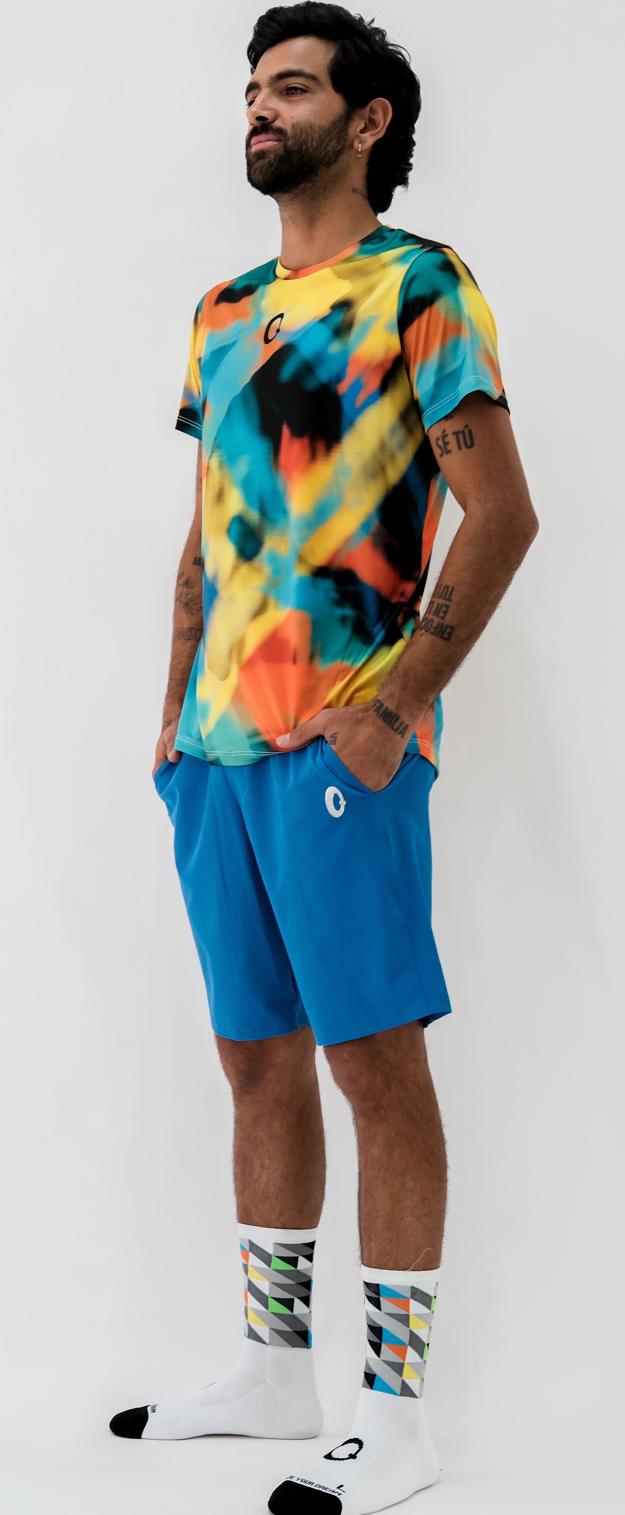 bermuda hombre azul claro reciclado