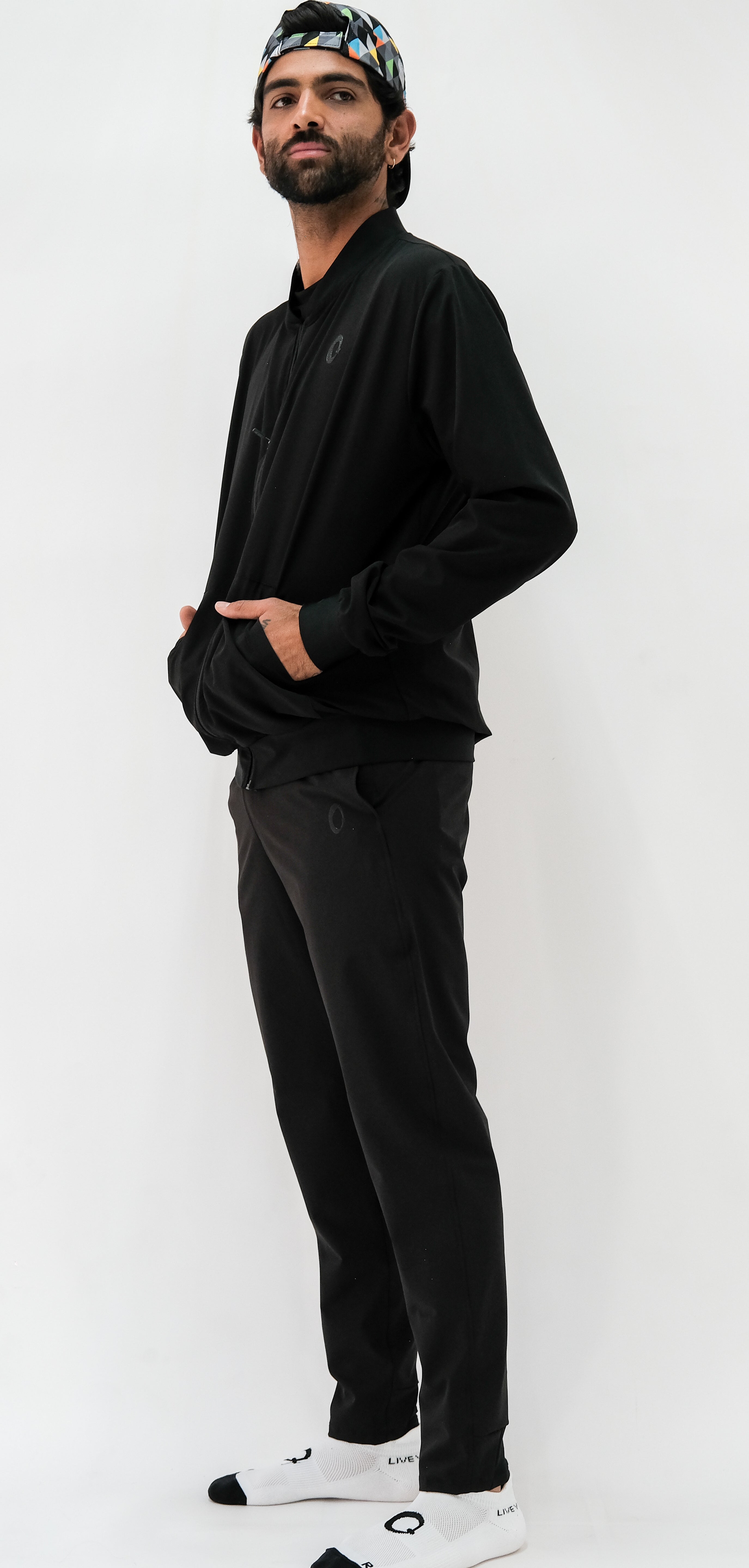 Chamarra Bomber Hombre Negra