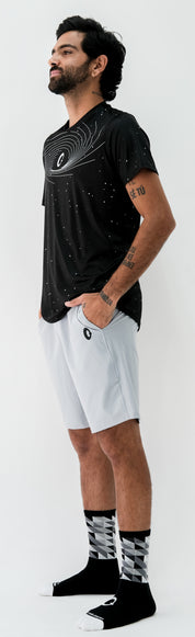 Playera Hombre Clasica Hoyo Negro